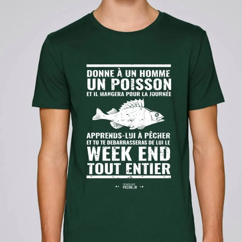 T-Shirt Donne à un homme un poisson