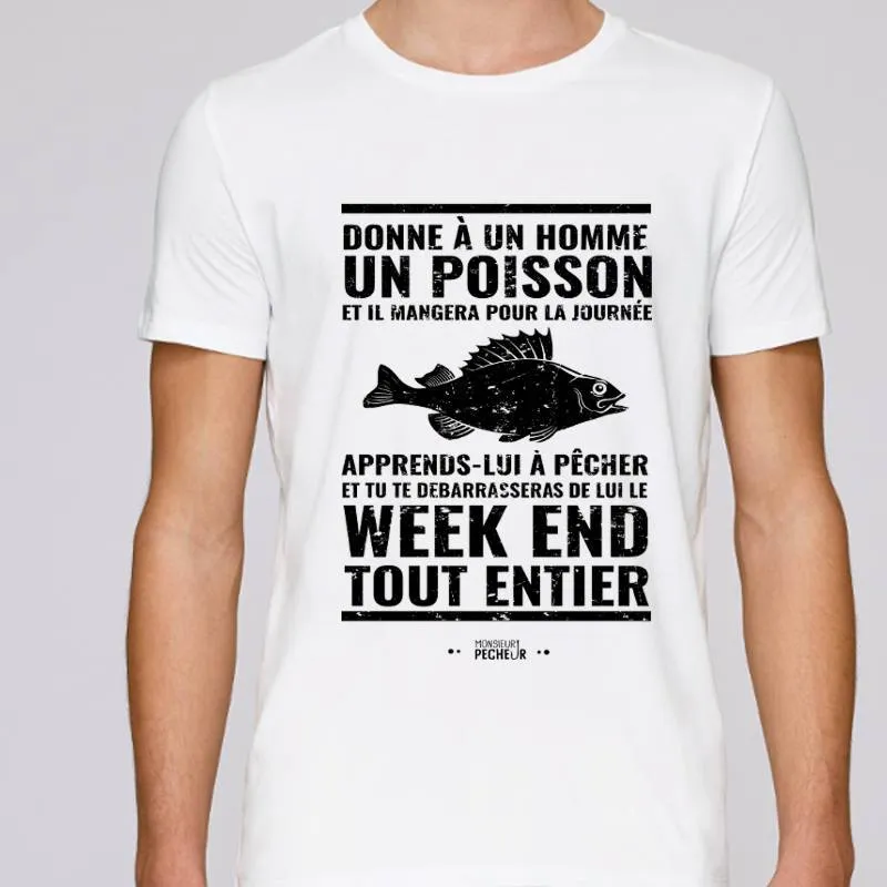 T-Shirt Donne à un homme un poisson