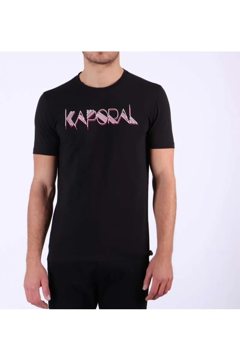 T shirt Kaporal manches courtes homme NOWAK Black