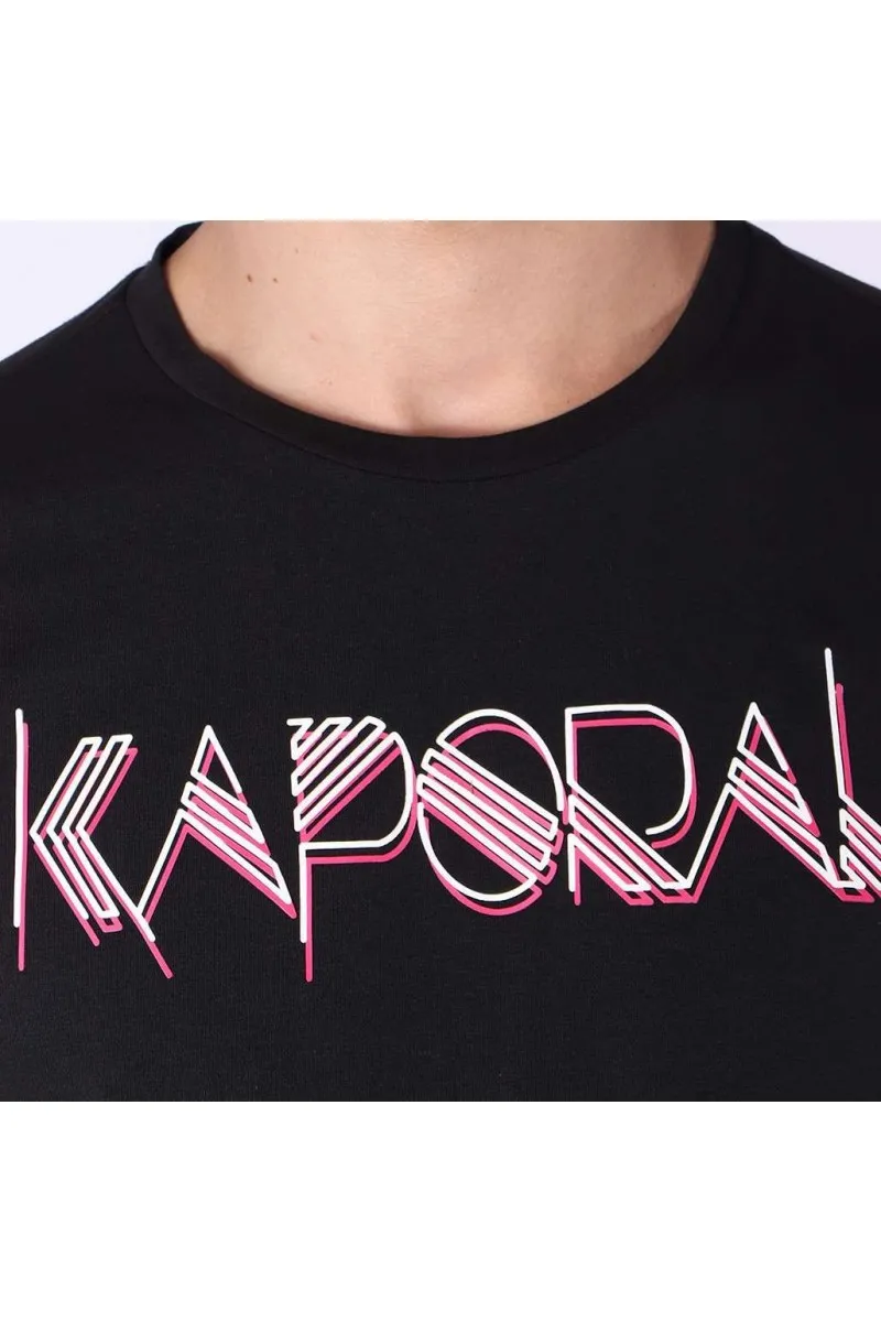 T shirt Kaporal manches courtes homme NOWAK Black