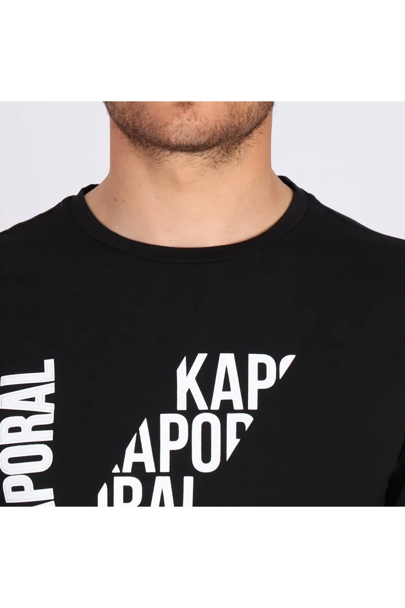 T shirt Kaporal manches longues homme Gerlu Black