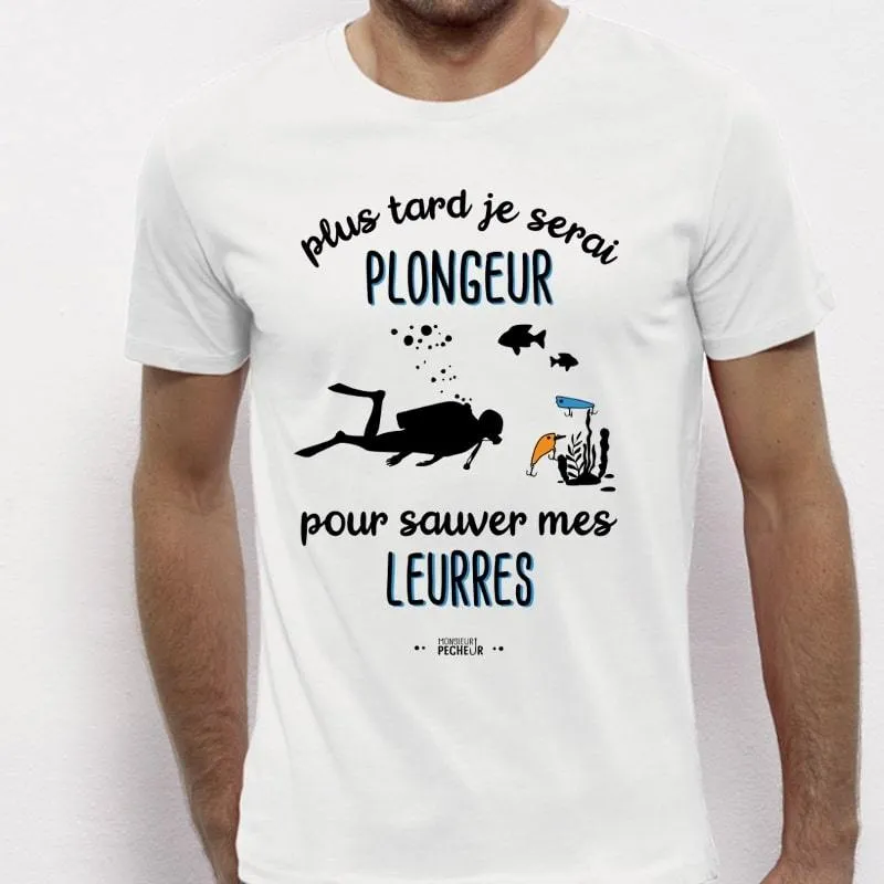 T-Shirt Plus tard je serais plongeur