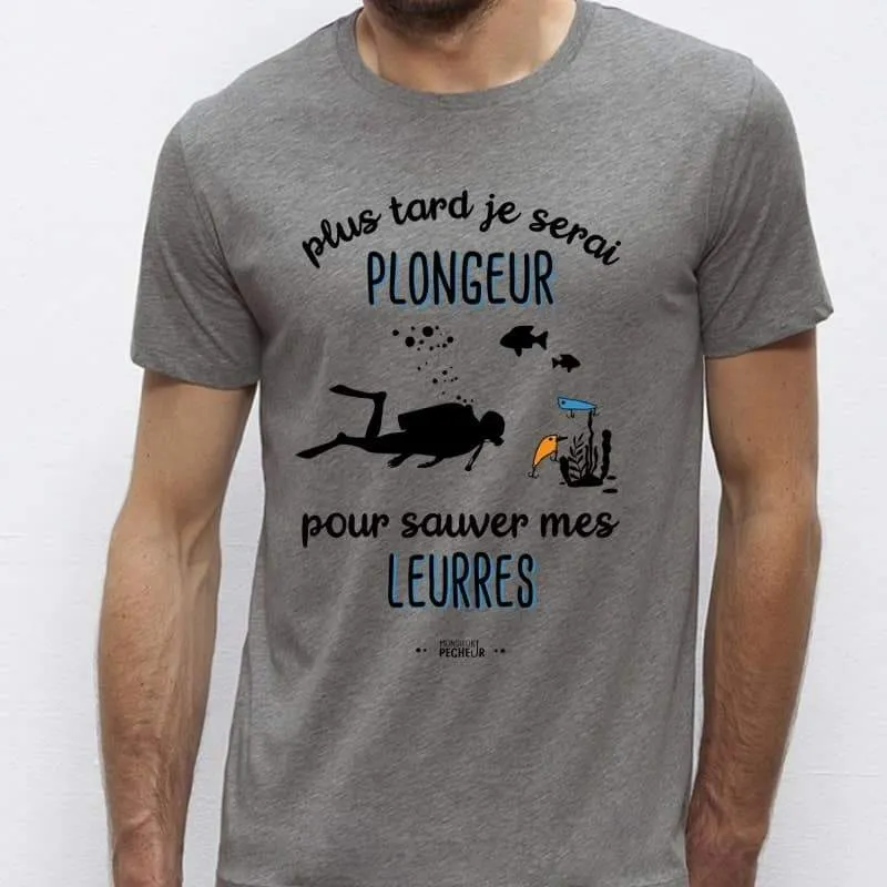 T-Shirt Plus tard je serais plongeur