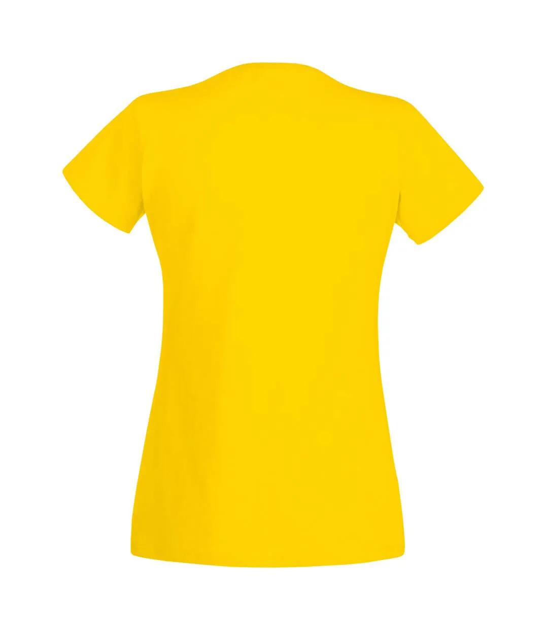 T-shirts manches courtes femmes jaune vif Fruit of the Loom