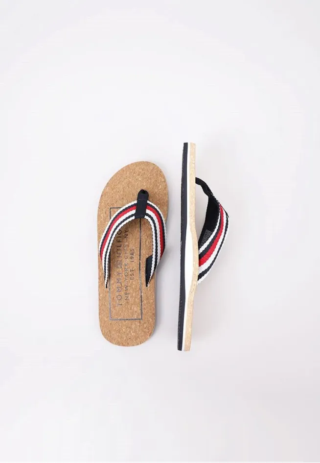 TOMMY HILFIHER CORK BEACH SANDAL Tommy Hilfiger TONGS