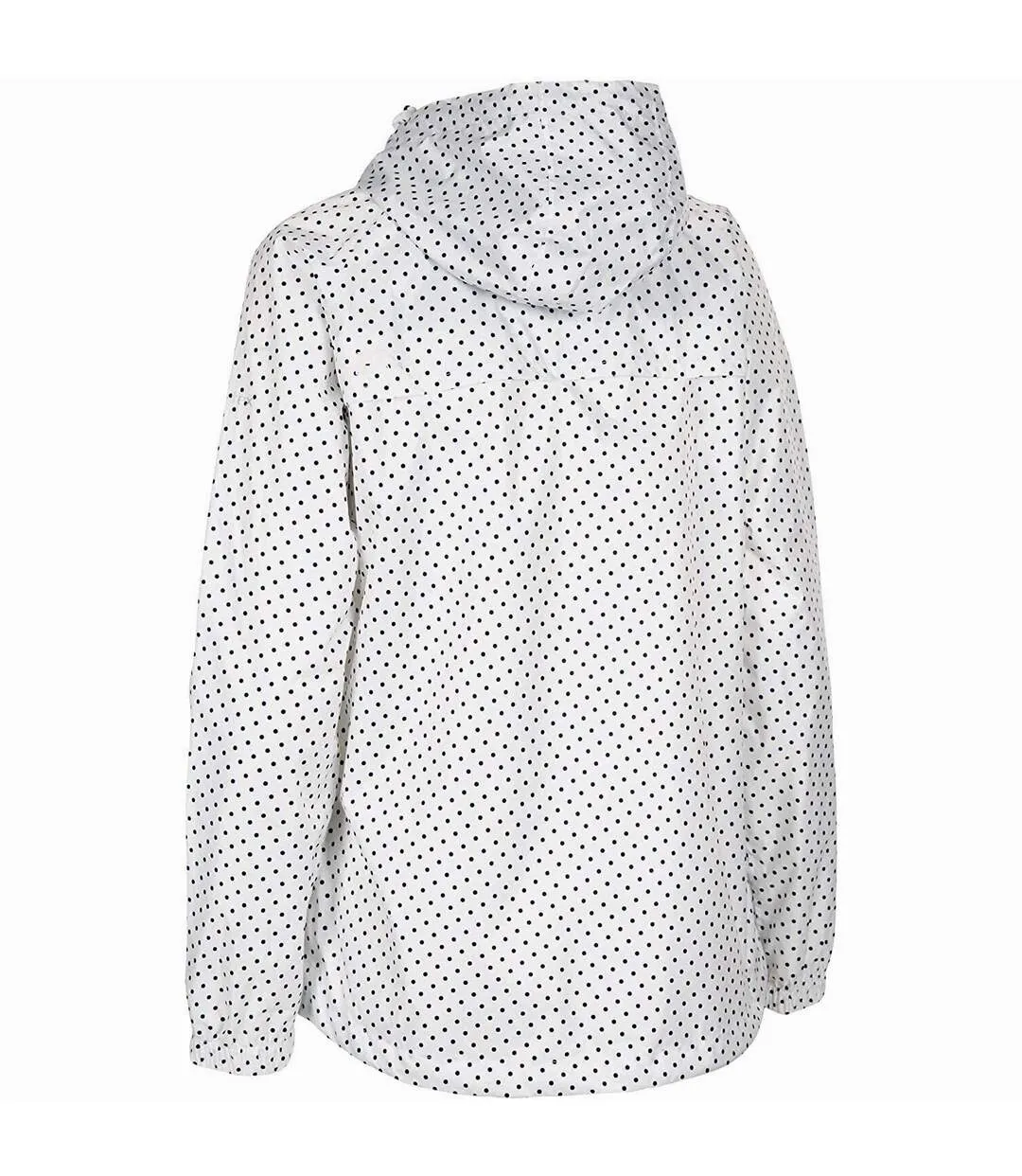 Trespass Veste imperméable à pois pour femme/demoiselle Indulge (Blanc) - UTTP5665